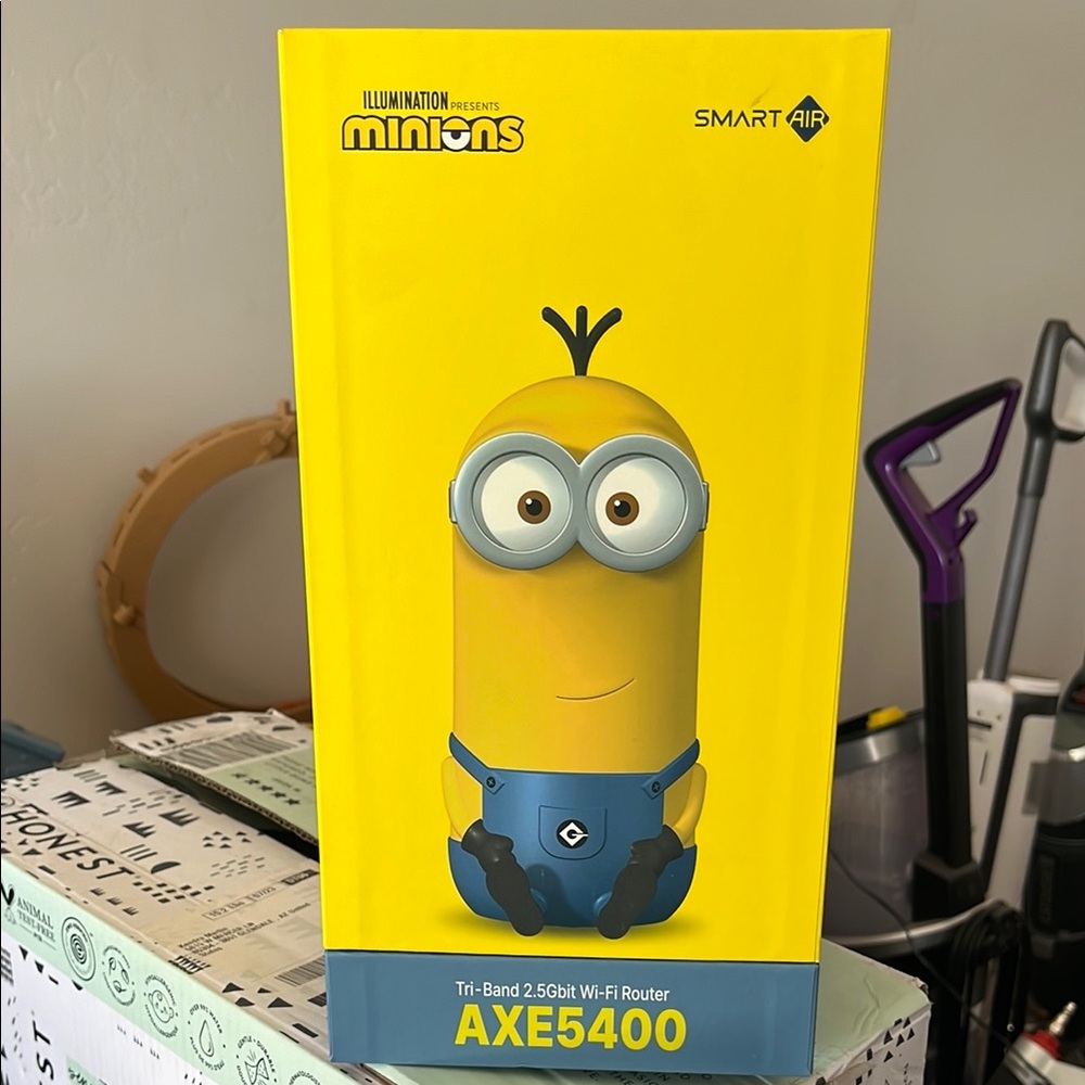 Minions Smart Air AXE5400 Wi-Fi Router - Yellow